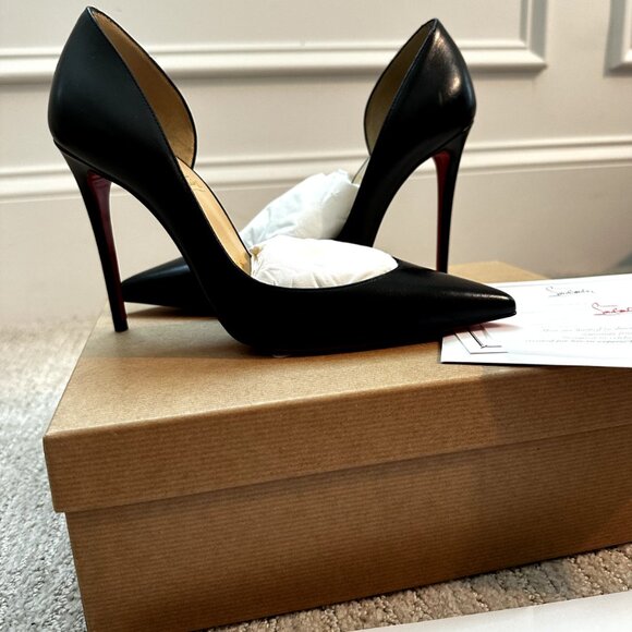 Christian Louboutin Iriza Black Heel Pumps - Picture 9 of 14
